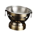 thumbnail image 4 of simhoa Shabu Hot Pot Lightweight Hotpot Portable for Home Picnic Kitchen Countertop bronze, 4 of 8