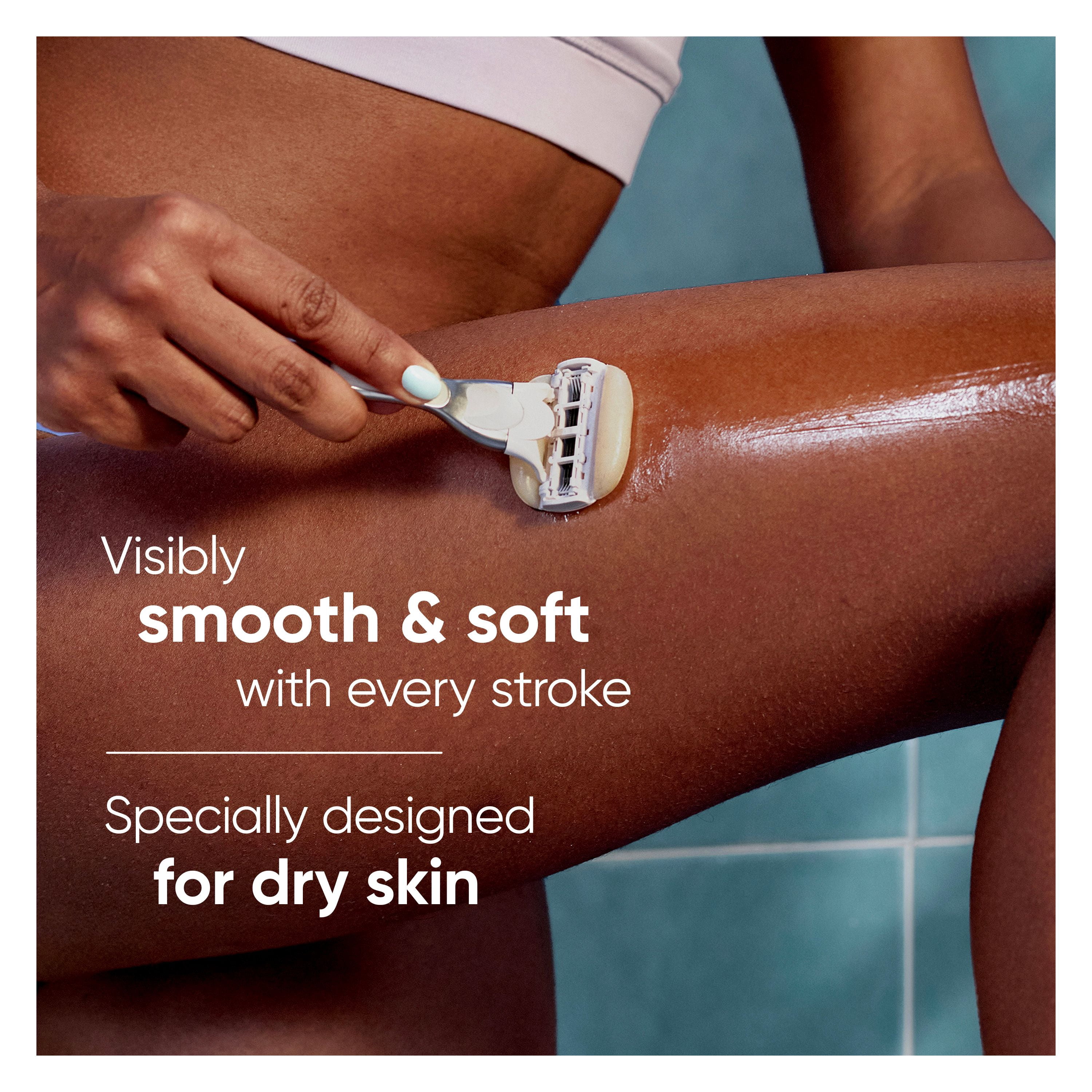 Venus Moistureglide Women's Razor, Reusable Handle, 2 Razor Blade Refills and Shower Holder