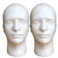 thumbnail image 2 of Hair Mannequin Head Mannequin Head Male Hair Mannequin Head White Model Hat Glasses Hat Wig Show Display Manikin Head For Home,White Polyester Hair Care Net, 2 of 7