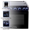 thumbnail image 4 of RecPro 17" Tall 3 Burner Propane RV Stove Gas Range without Range Hood, Silver, 4 of 12
