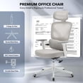 thumbnail image 1 of EDTara Mesh Ergonomic Office Chair, High-Back Swivel Design With Adjustable Lumbar Support, 3d Armrests and Reclining Back, 1 of 8