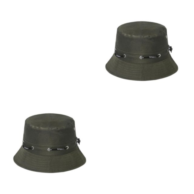 Thinsony Polyester Breathable Fisherman Cap For Sun Protection And Comfort Sunscreen Fisherman Cap Hat Summer Olive 58cm 2Set