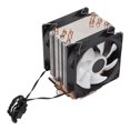 thumbnail image 3 of CPU Cooler For  LGA 775 1155 1156 1366 2011, Direct Contact Technology Precise Airflow Cooling Fans Low Noise Excellent Heat Dissipation Six Tubes RGB 3pin FanSingle Fan, 3 of 8