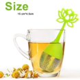 thumbnail image 2 of Tea Infuser Filter 2 Pack Stainless Steel Tea Ball - Loose Tea Steeper Mesh Tea Cup Filter with Flower shaped Silicone Handle for Loose Leaf or Herbal Tea, 2 of 7
