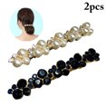 thumbnail image 1 of 2PCS Hair Clip Decorative Rhinestone Pearl Hairpin Hair Barrette for Women Girls, 1 of 10