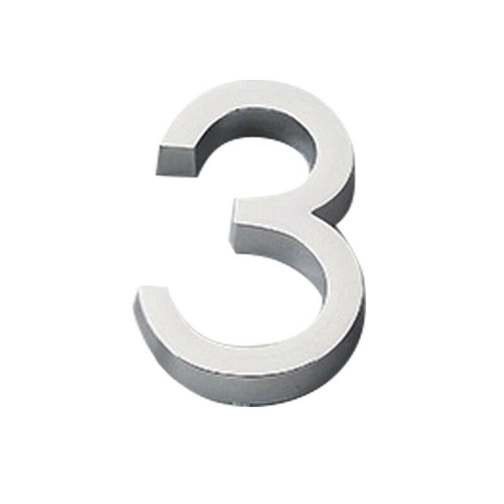 60mm Self Adhesive Home Door Number Sign Modern House Hotel Room Numerals