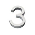 thumbnail image 1 of 60mm Self Adhesive Home Door Number Sign Modern House Hotel Room Numerals, 1 of 5