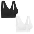 thumbnail image 1 of Miracle Bamboo Best Comfortable Front Closure Bra Wireless Deluxe - 2XL (40”–42”), 1 of 2