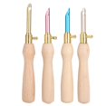 thumbnail image 1 of 4pcs Portable Punch Needle Knitting Embroidery Pen Wooden Handle for Sewing Felting DIY Craft Handwork, 1 of 14