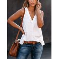 thumbnail image 2 of Débardeurs Décontractés Sans Manches V Cou Été Basiques pour Femmes – – – – – – – – – – – – – – – – – – – –, 2 of 5