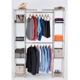 thumbnail image 1 of TRINITY EcoStorage Expandable Closet Organizer |56”-78”W x 14”D x 84”H|Chrome, 1 of 6