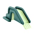 thumbnail image 1 of DYNWAVECA Inflatable Swimming Water Slide Accessory for Kids Versatile with Foot Pump Professional Heavy Duty Sturdy for Indoor Outdoor Green, 1 of 10