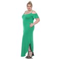 thumbnail image 3 of White Mark Women's Cold Shoulder Maxi Dress, 3 of 6