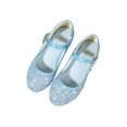thumbnail image 3 of UKAP Girls Mary Jane Chunky Block Princess Shoe Rhinestone Dress Shoes Uniform Heeled Sandals Lightweight Pumps Blue 3Y, 3 of 6