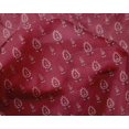 thumbnail image 4 of oneOone Silk Tabby Fabric Leaves & Floral Block Print Fabric BTY 42 Inch Wide, 4 of 4