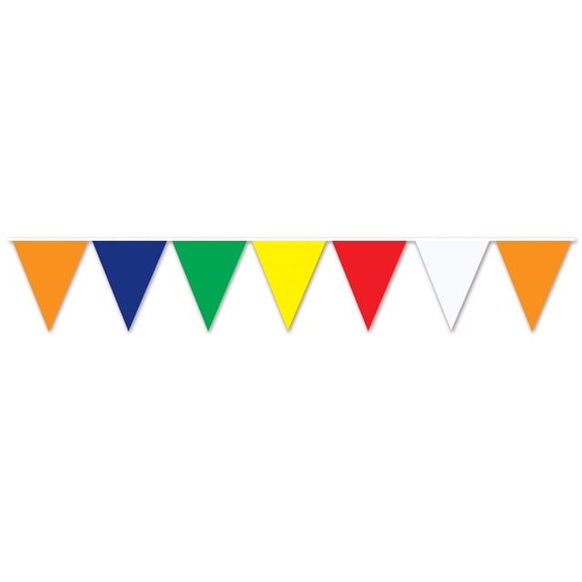 The Beistle Company Bannière de Fanions Multicolore (Lot de 12)