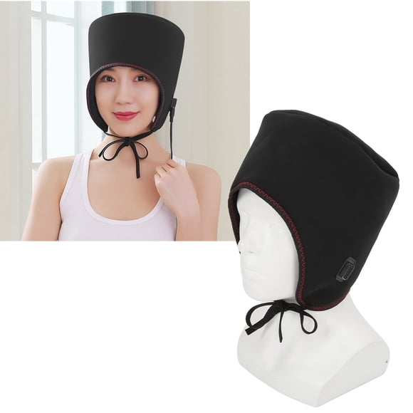 Migraine Relief Hat, Heated Headache Beanie Hot Compress Physical Therapy Adjustable Portable US Plug 100-240V for Skiing