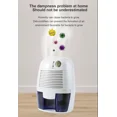thumbnail image 3 of Mini Dehumidifier for Small Spaces, Ultra-Quiet 32dB, with Auto Shut-Off, 3 of 5