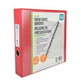 thumbnail image 3 of Pen + Gear 1.5" Deluxe View Vinyl Binder, O-Ring, RED, 3 of 4