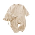 thumbnail image 2 of Cowsor Baby Solid Color Long Jumpsuit – Summer Crawling Suit (0-24M), 2 of 6