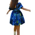 thumbnail image 3 of SAYOO Robe Femme Dos Nu Courte Princesse Robe à Bulles, Robe Mini à Manches Courtes Florale Robe Décontractée à Encolure Carrée Robe d'Été pour Femmes Robes Courtes de Rue pour Filles Robes de Plage Robes Courtes de Fée pour Adolescentes, 3 of 7