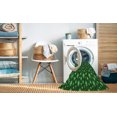 thumbnail image 2 of Ahgly Tapis d'Intérieur Lavable en Machine Carré Vert Émeraude Profond, 6 Pieds Carré, 2 of 7