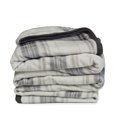thumbnail image 3 of Nestl Ultra Plush Heavy Thick Raschel Imitation Mink Bed Blanket, 55 x 82, Gray Plaid, 3 of 5