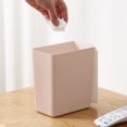 thumbnail image 1 of Vaidha Desktop Trash Can With Lid Plastic Push Trash Can Small Countertop Trash Can For Office Dresser, 1 of 5