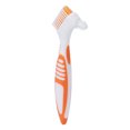 thumbnail image 3 of Denture Toothbrush, Denture Cleaning Brush Prevent  Calculus Dual Head Plaque Removal Safe Durable  For Complete Dentures, 3 of 8