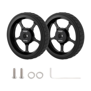 Lipstore Easy Wheels for Folding Bike Replacement Replacement Parts Stable Easywheel Thick Body Black