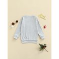 thumbnail image 4 of FAROOT Christmas Car  Letter Print Long Sleeve Round Neck Sweatshirt, 4 of 8