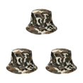 thumbnail image 1 of VONKY Comfortable And Breathable Fisherman Hat For Sun Protection Sunscreen Fisherman Cap Hat Summer disruptive pattern1 58cm 3Set, 1 of 6