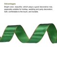 thumbnail image 3 of Unique Bargains 1 Inch 25 Yard Wide Satin Ribbon with Gold Edges Grosgrain Fabric Ribbon for Gift Wrapping, Dark Green, 3 of 7