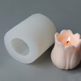thumbnail image 3 of Moule Parfumé 3D Réutilisable Forme de Tulipe Moule à Bougie Doux Fait Main pour Fête, 3 of 9