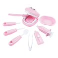 thumbnail image 1 of Jeu d'Imitation s 9 Pcs Outils d'Examen d'Imitation Brosse à Dents Dentifrice Imagination Jeu de Rôle pour Enfants 3 4 5 Ans Rose, 17.5x14.5cm, 1 of 3