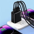 thumbnail image 5 of UsRHHA 120W GaN Charger 2-in-1 Fast Charging, 2 Type-C 2 USB Ports Power Adapter, Wall Plug for Phone Tablet Laptop, 5 of 5