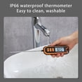 thumbnail image 4 of Instant Read Meat Thermometer with Extra Long Probe, Backlight Display & Fast Accurate Readings for Grilling, Smoking, and Kitchen Cooking, 4 of 8