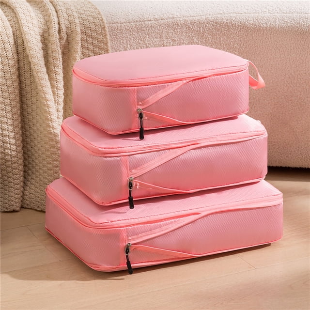 Meitianfacai Sac de Rangement de Compression pour Vêtements de Voyage, Ensemble de Trois Pièces, Sac de Bagage Portable Multifonction