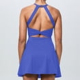 thumbnail image 4 of RXMEKW Robe Simulée Sans Manches Deux Pièces pour Femmes, Robe de Tennis et de Yoga Anti-Scandale à Col Rond, Robe Athlétique Décontractée Unie pour la Course et le Gym, 4 of 6