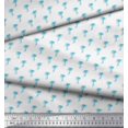 thumbnail image 2 of Soimoi Blue Rayon Fabric Palm Tree Decor Fabric Printed Yard 42 Inch Wide, 2 of 5