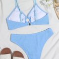 thumbnail image 4 of Birdeem Womens Split Solid Bikini Two-Piece Swimsuit, 4 of 6