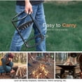 thumbnail image 3 of Wood Splitter Manual Firewood Log Splitter Heavy Duty for Family Camping, 3 of 5