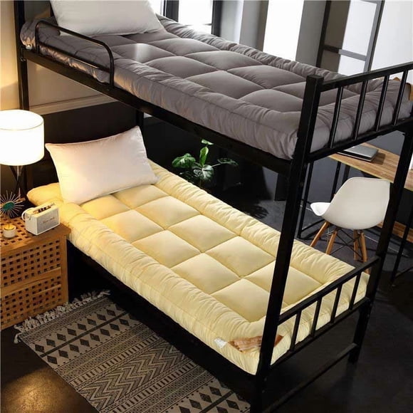 Yatlte Japanese Floor Mattress Futon Mattress, Thicken Tatami Mat Sleeping Pad Foldable Roll Up Mattress Boys Girls Dormitory Mattress Pad Kids Floor Lounger Bed Couches and Sofas