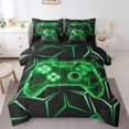 thumbnail image 1 of Erosebridal Striped Abstract Bedding Full Size, Futuristic Gamepad Bedding Sets Full Size, Gamer Sport Decor, Reversible, 1 of 5