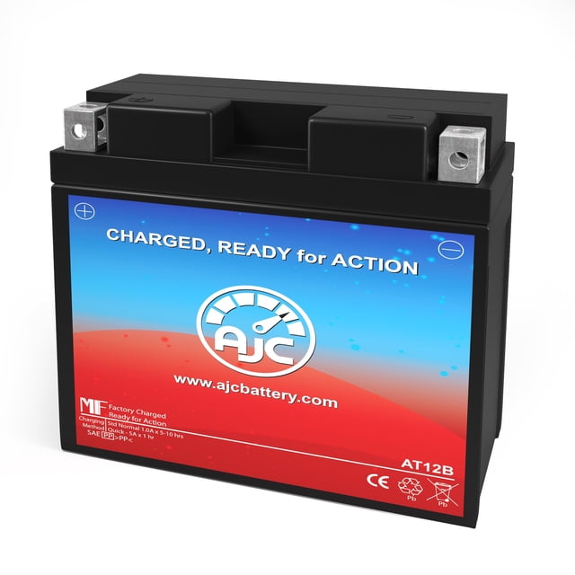 AJC Battery Compatible with Yuasa YT12B4 Powersports Replacement Battery