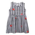 thumbnail image 1 of WEAIXIMIUNG Robes pour Ados Décontractées à Manches Courtes Été Robe Sans Manches pour Tout-Petites Filles à Imprimés de Fraises à Volants Robe Décontractée Vêtements, 1 of 7