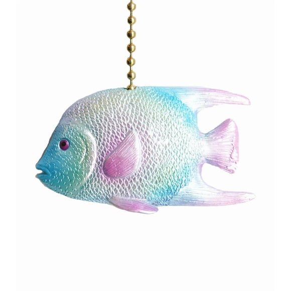 Clementine Design Tirette de Ventilateur de Plafond Poisson-Ange de Récif Océanique Tropical