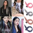 thumbnail image 4 of RYGRZJ Perruque Synthétique Colorée pour Cheveux, Extensions de Cheveux à Clipser en une Pièce, 4 of 5
