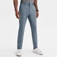 thumbnail image 4 of Men's Business Casual Pants Solid Color Zipper Button Straight Leg Pant Comfortable Stretchy Twill Trousers Dark Gray L, 4 of 6