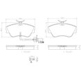 thumbnail image 2 of BREMBO Brake Pad for 1997-1997 Volkswagen EuroVan - P85029N, 2 of 2